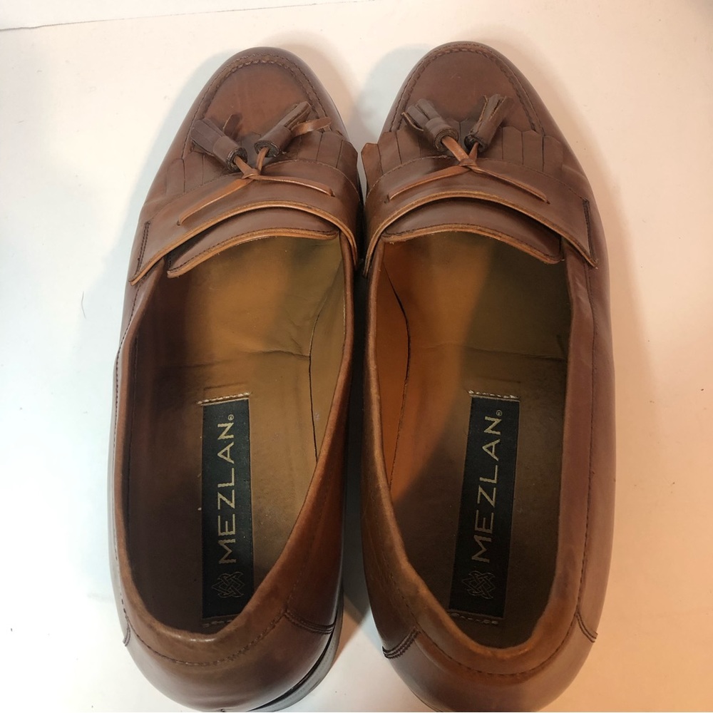 Mezlan Cuoio Leather Brown Loafers Men’s Size 9 M. - Picture 4 of 10